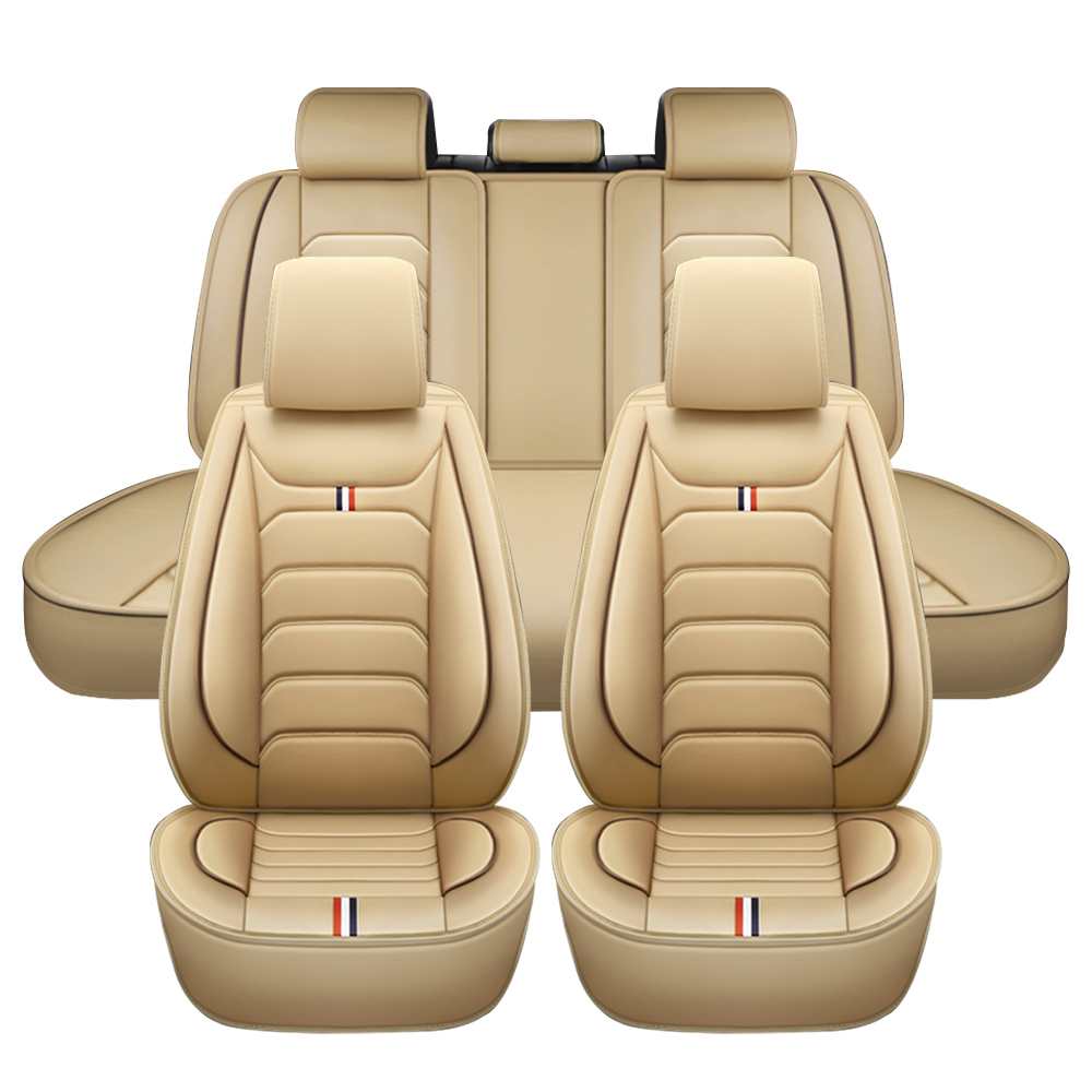 High Quality Leather Seat Covers Universal Fit 5 Seats Car