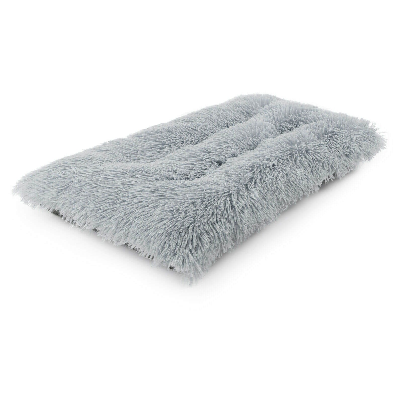 gray Long Plush Pet Bed