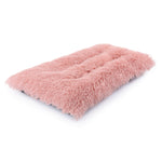 pink Long Plush Pet Bed