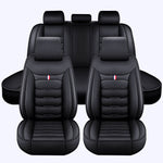 black Luxury Leather Car Seat Covers