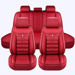 red Luxury Leather Car Seat Covers