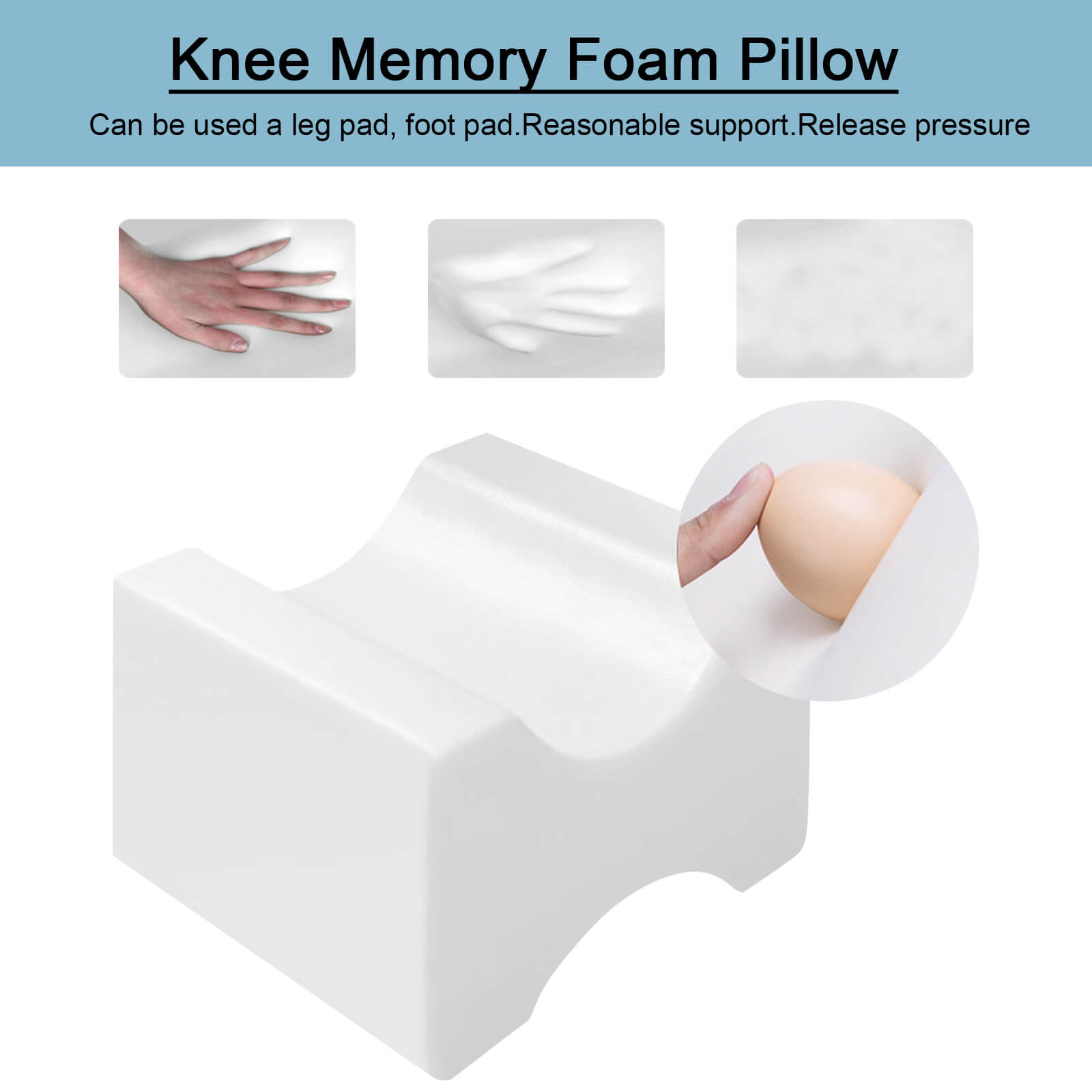 Memory Foam Knee Pillow - BCBMALL