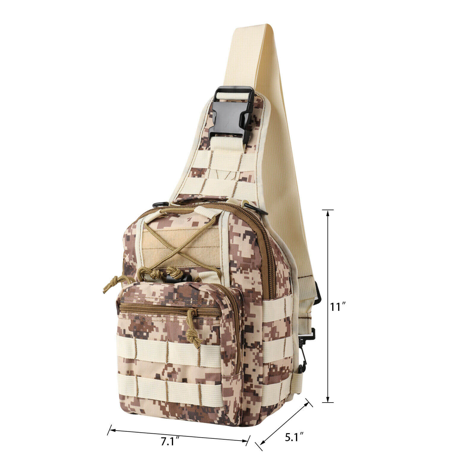 Men Outdoor Tactical Backpack beige