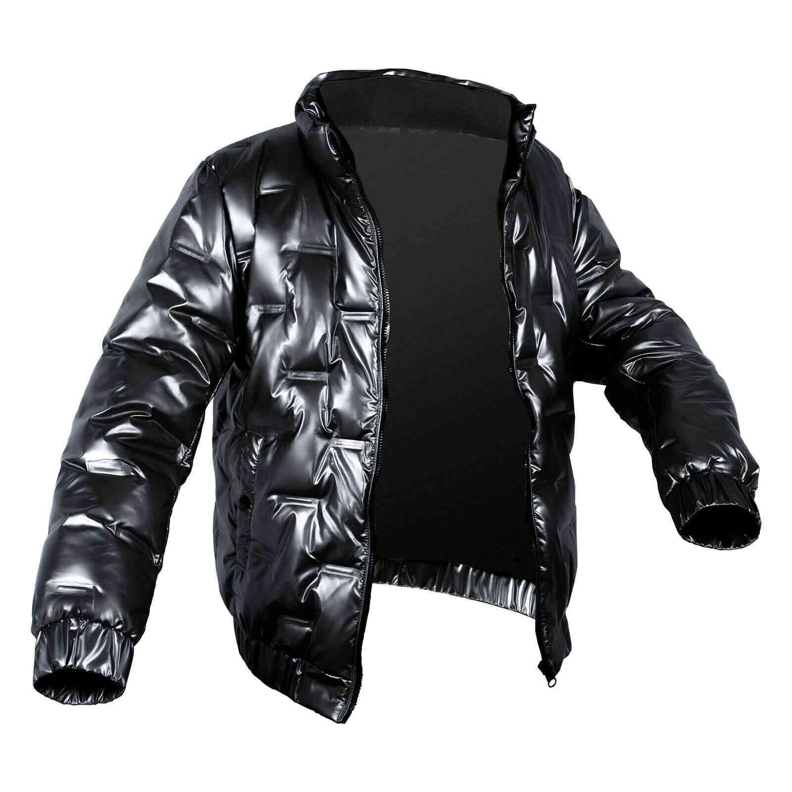 Black Men's Thickened Down Jacket 