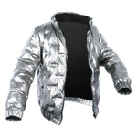 Silver Men's Thickened Down Jacket 