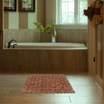 Display of Non-slip Bath Bathtub Mat w/ Strong Suction Cups