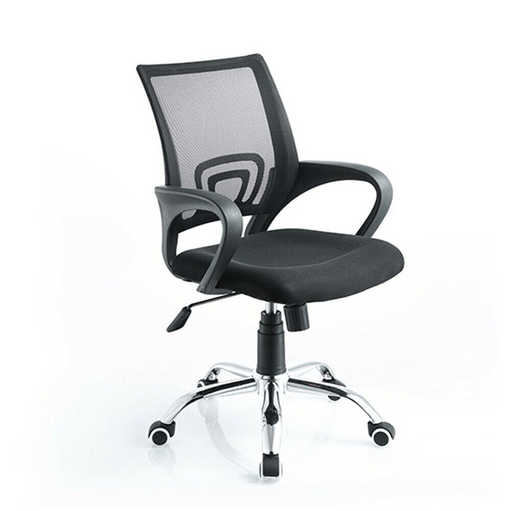 Office Chair Caster Rubber Swivel Wheels, 5 Set