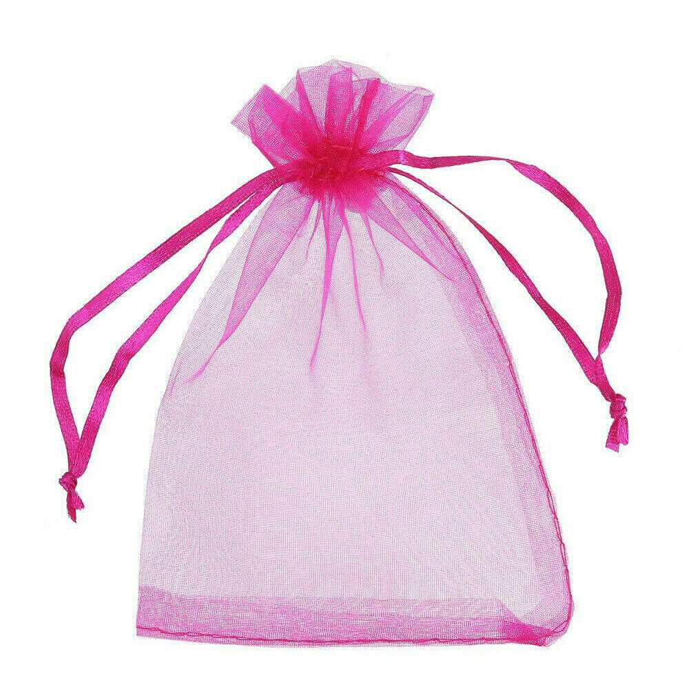 Organza Gift Bag Bulk Jewelry Favor Pouch for Wedding Party, 100pcs