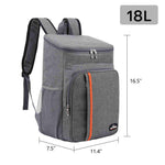 Gray of Oxford Cooler Backpack for Lunch Picnic