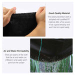 Durable 5.3oz PP Fabric Weed Prevention Cloth Garden Ground Cover