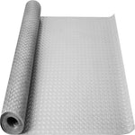 Gray PVC Non-Slip Garage Floor Mat Roll
