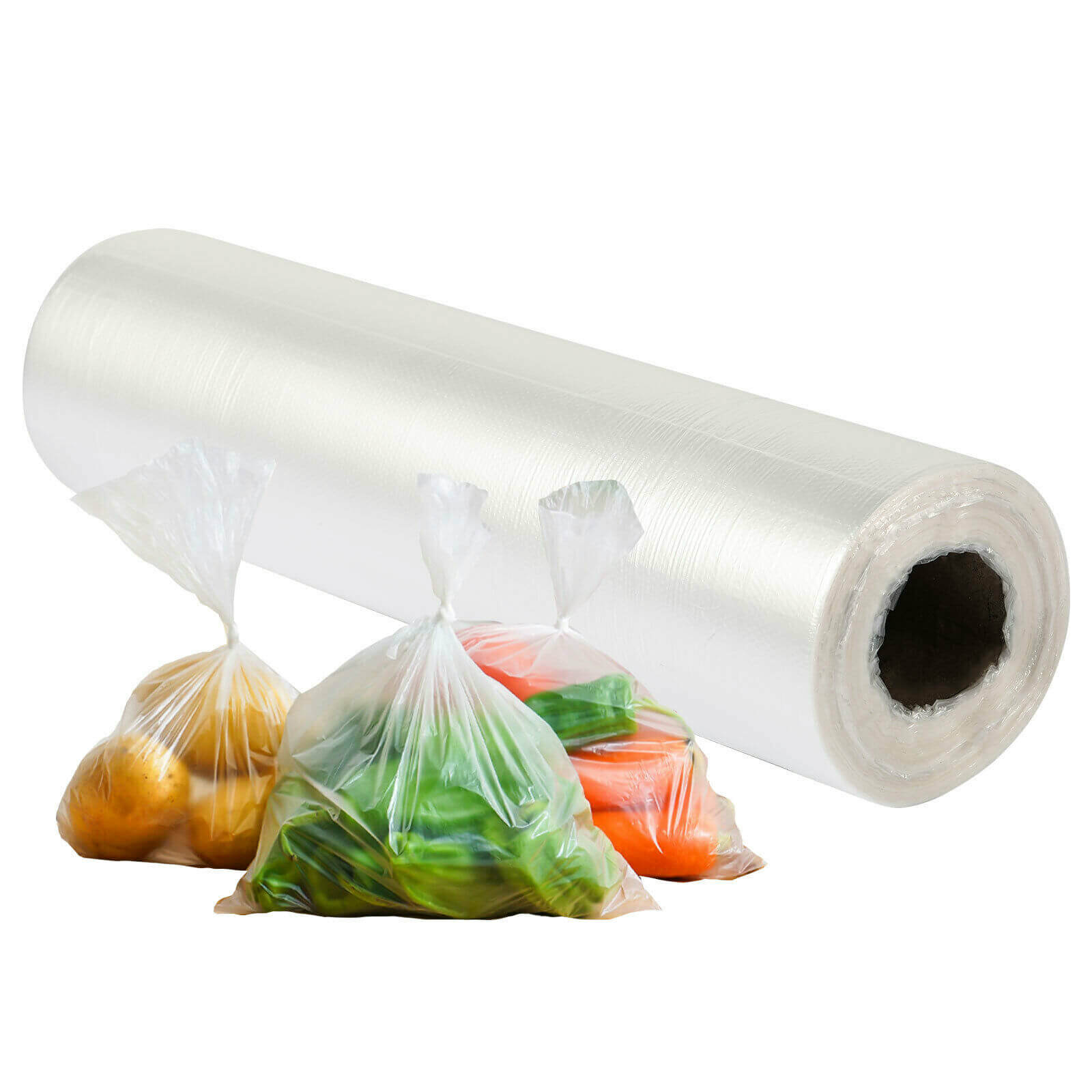 Showing of Plastic Bread Grocery Clear Produce Bag on Roll, 1600pc