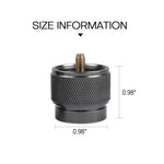 size of Portable Camping Gas Stove adapter