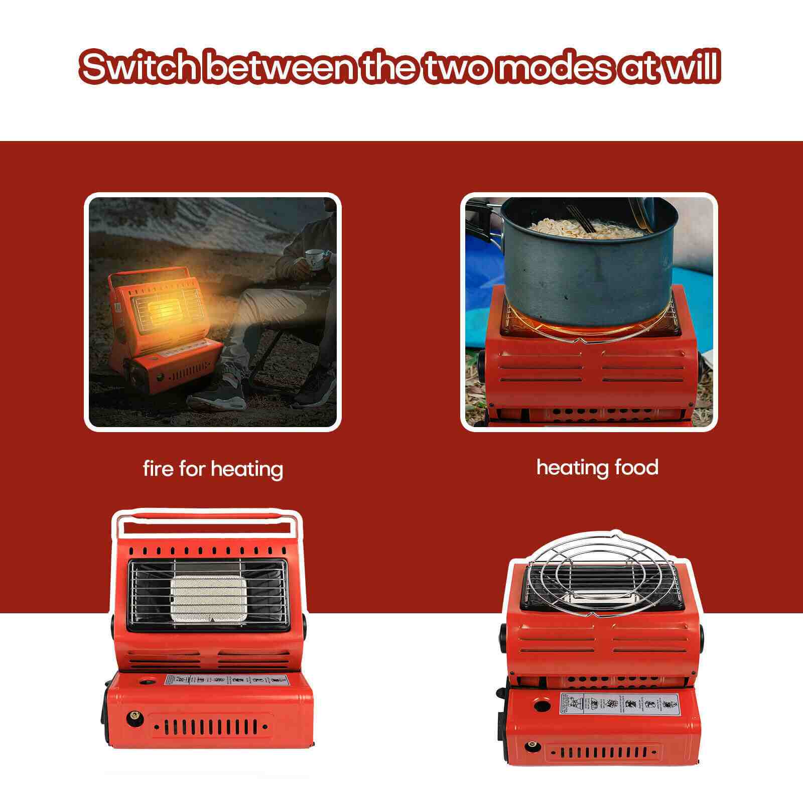 Design of Portable 2 in 1 GAS Butane Heater Camping Stove