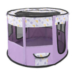 purple Portable Pet Playpen Tent
