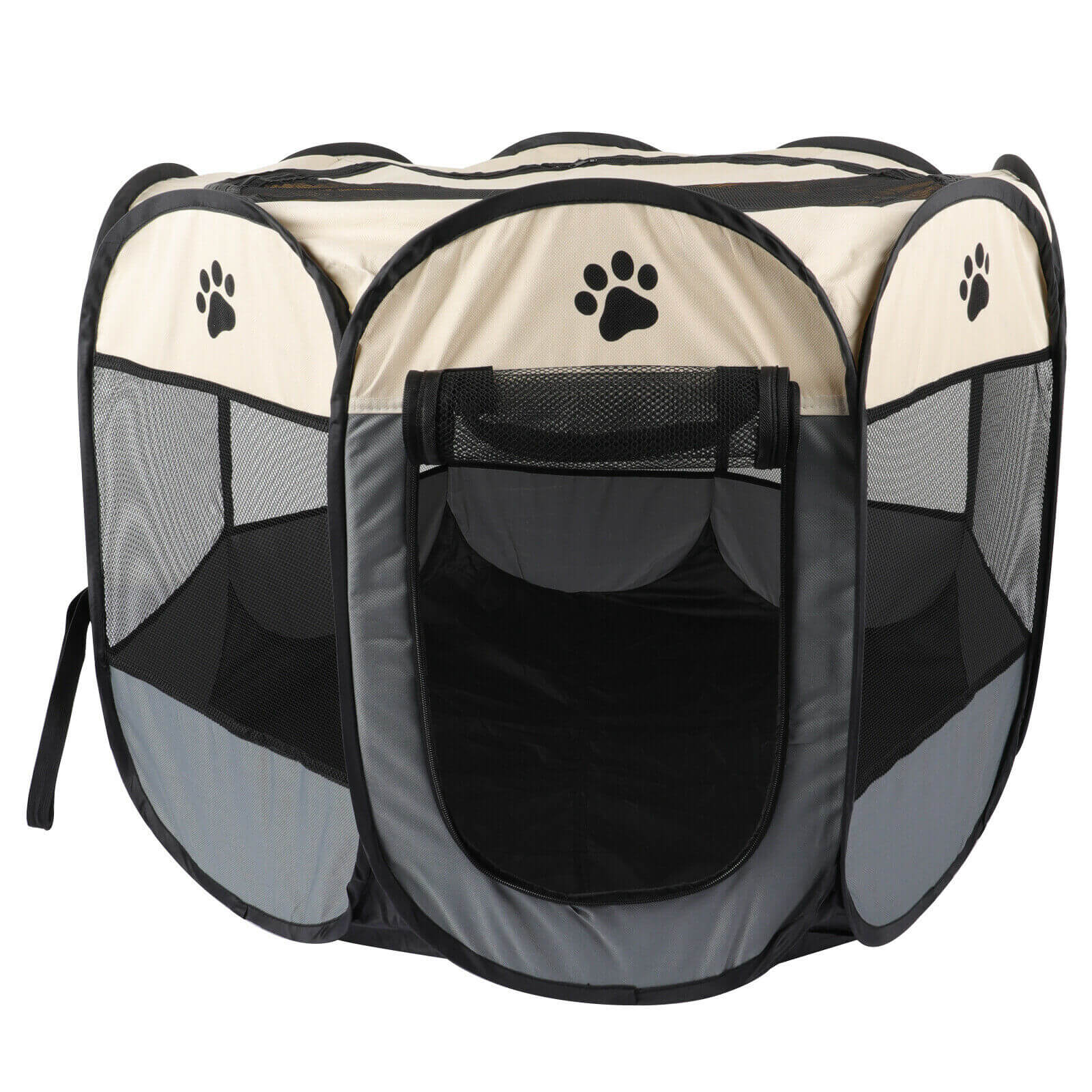 gray Portable Pet Tent