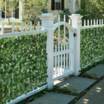Showing of Privacy Artificial Fence Screen Faux Ivy Leaf