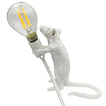 Resin Rat Table Lamp