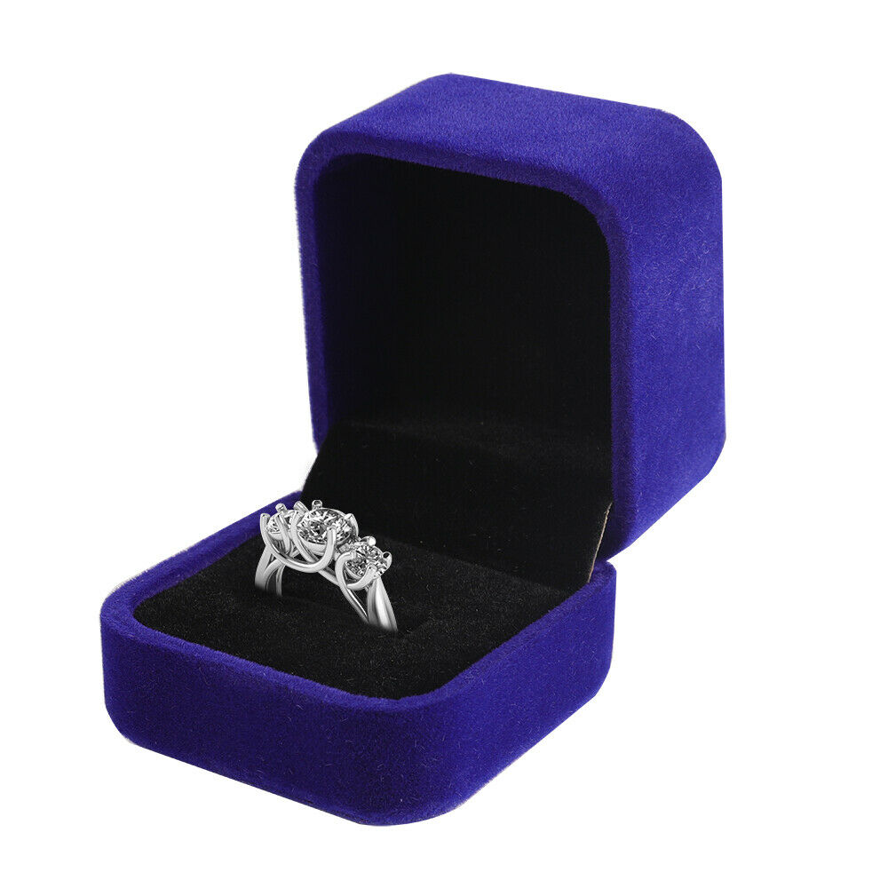 Durable Ring Necklace Pendant Velvet Box, 1 Pack