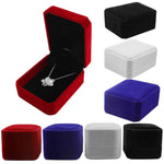 Ring Necklace Pendant Velvet Box