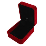 red Ring Necklace Pendant Velvet Box
