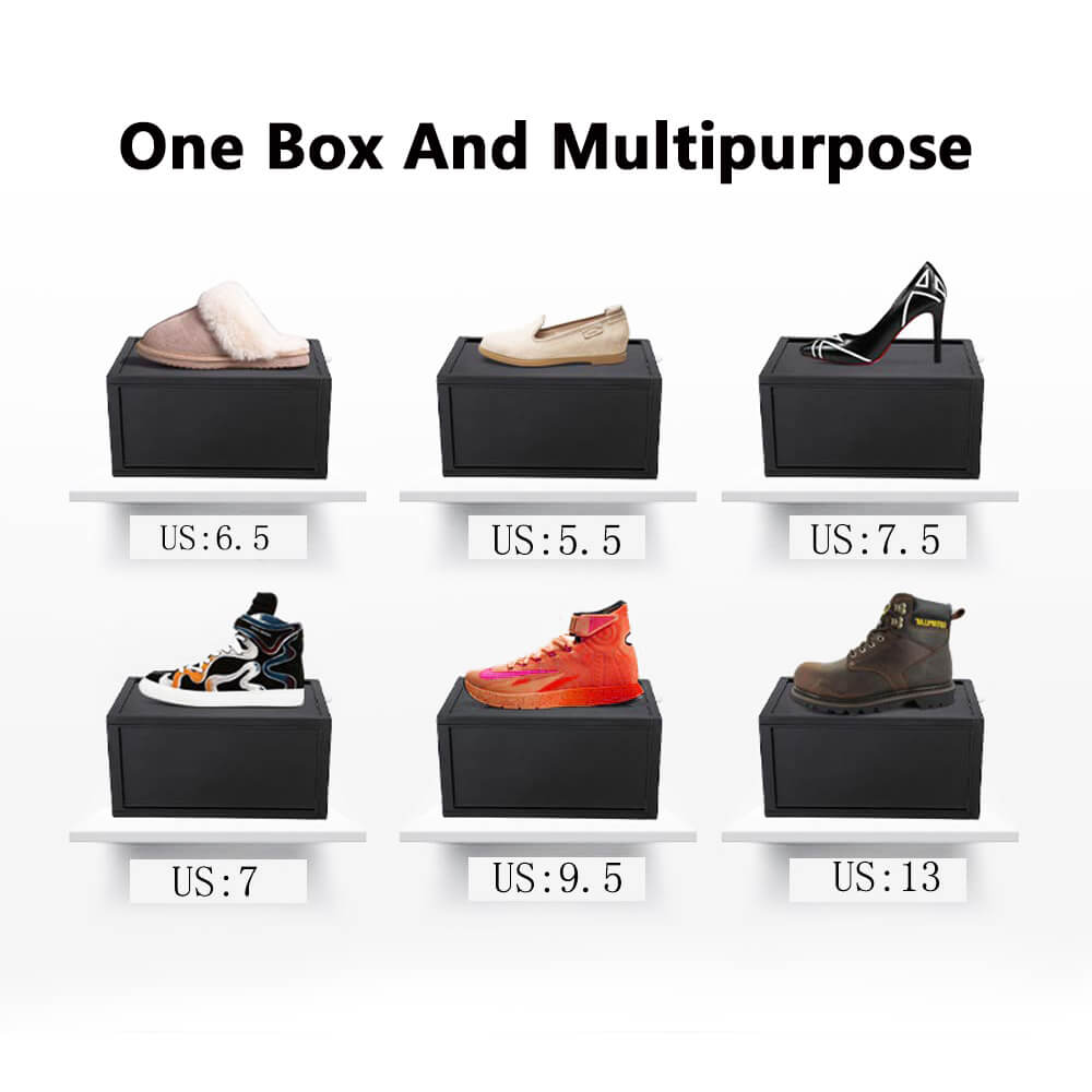 Shoes Plastic Storage Box, 4 Pcs - BCBMALL