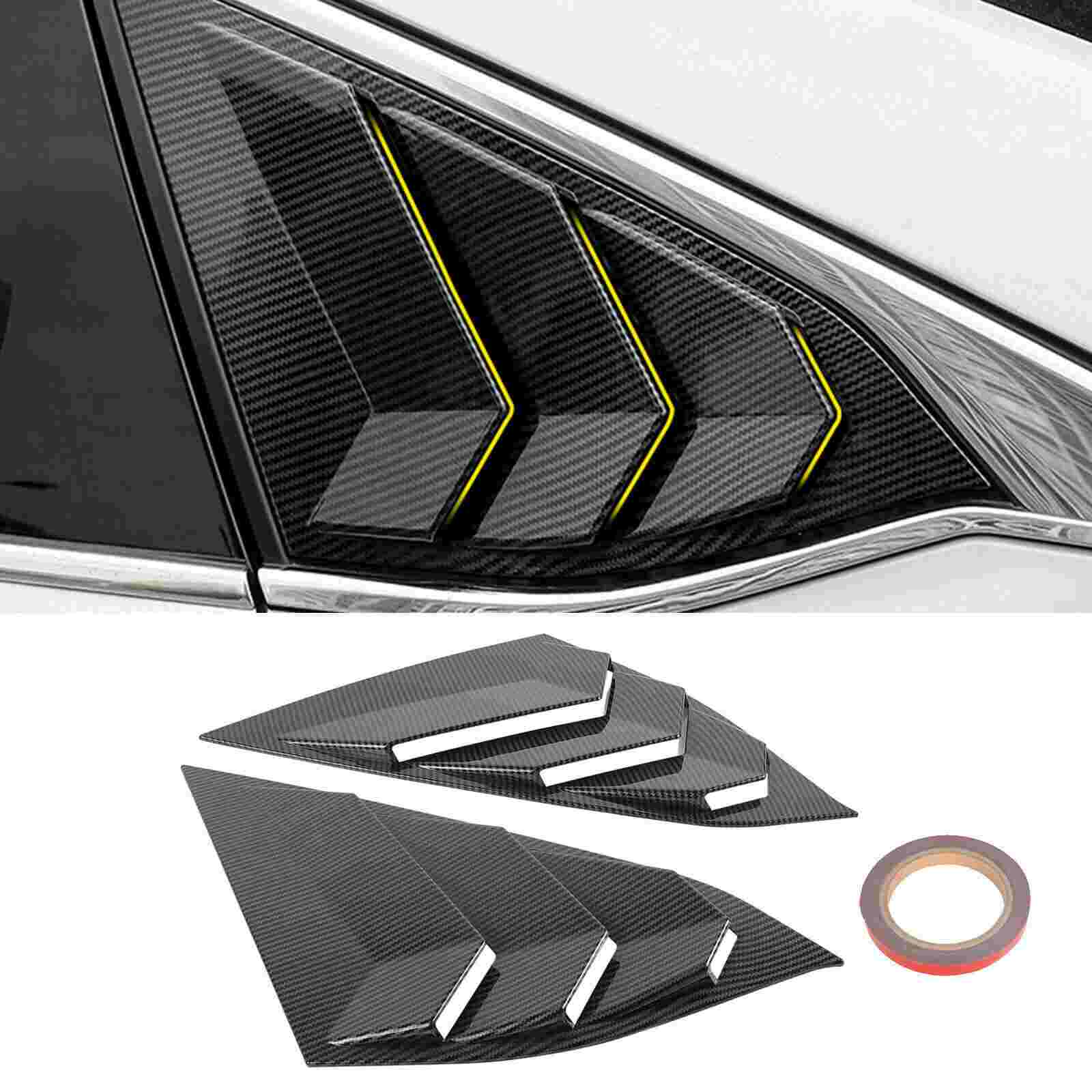 Display of Side Vent Rear Window Louver for 2018+ Honda Accord