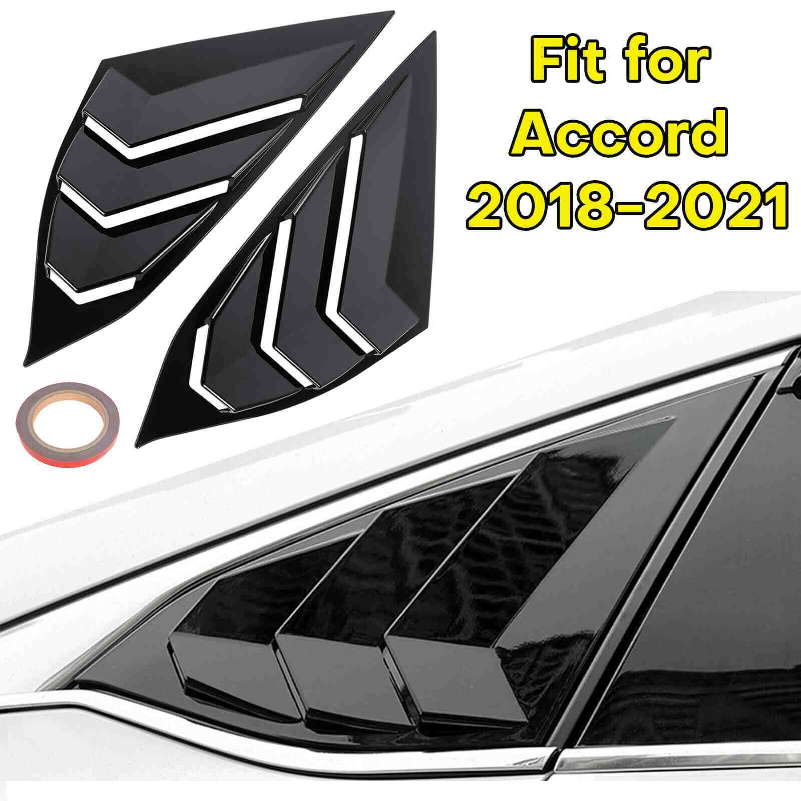 Side Vent Rear Window Louver for 2018+ Honda Accord