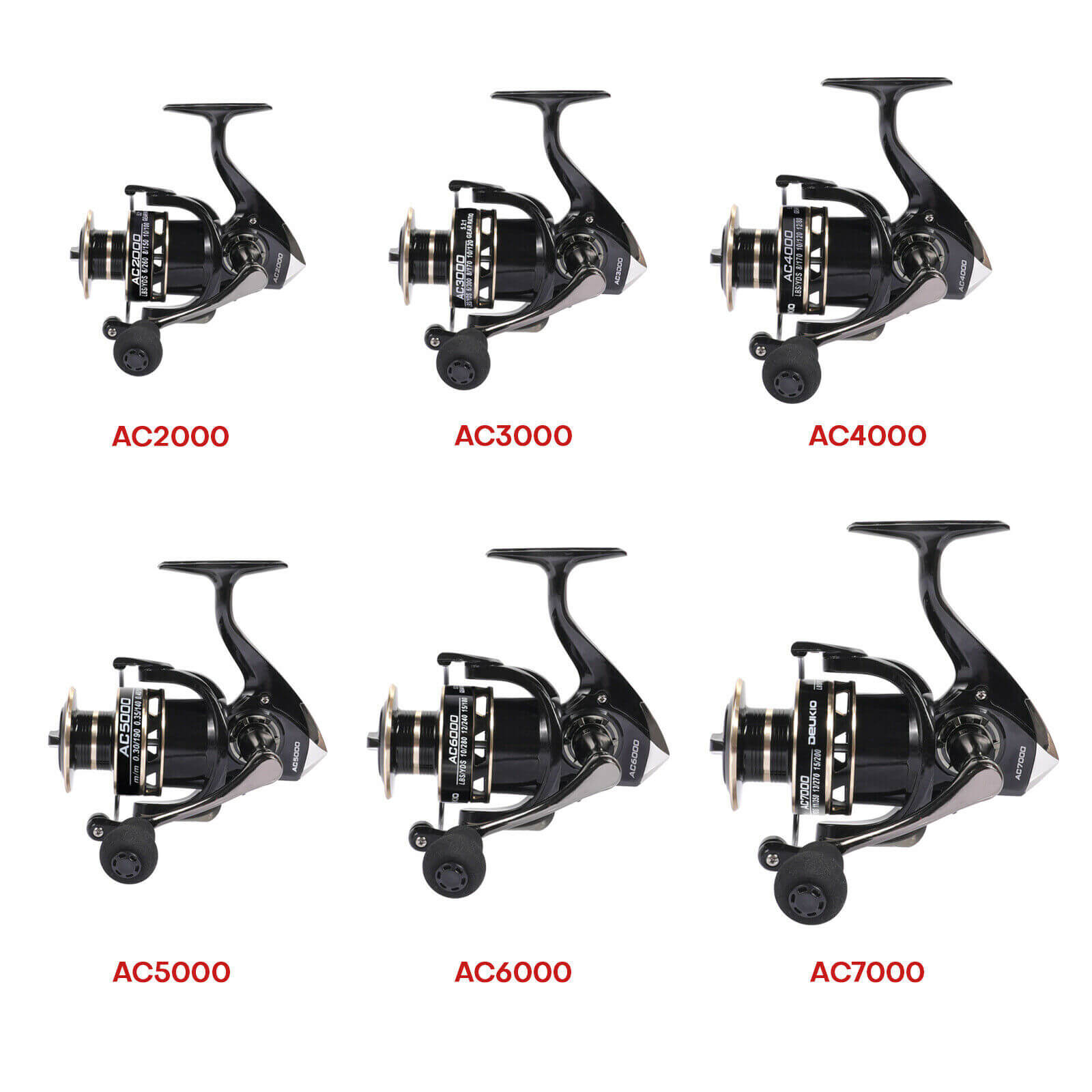 types of 5.2:1 Gear Ratio Spinning Fishing Reel