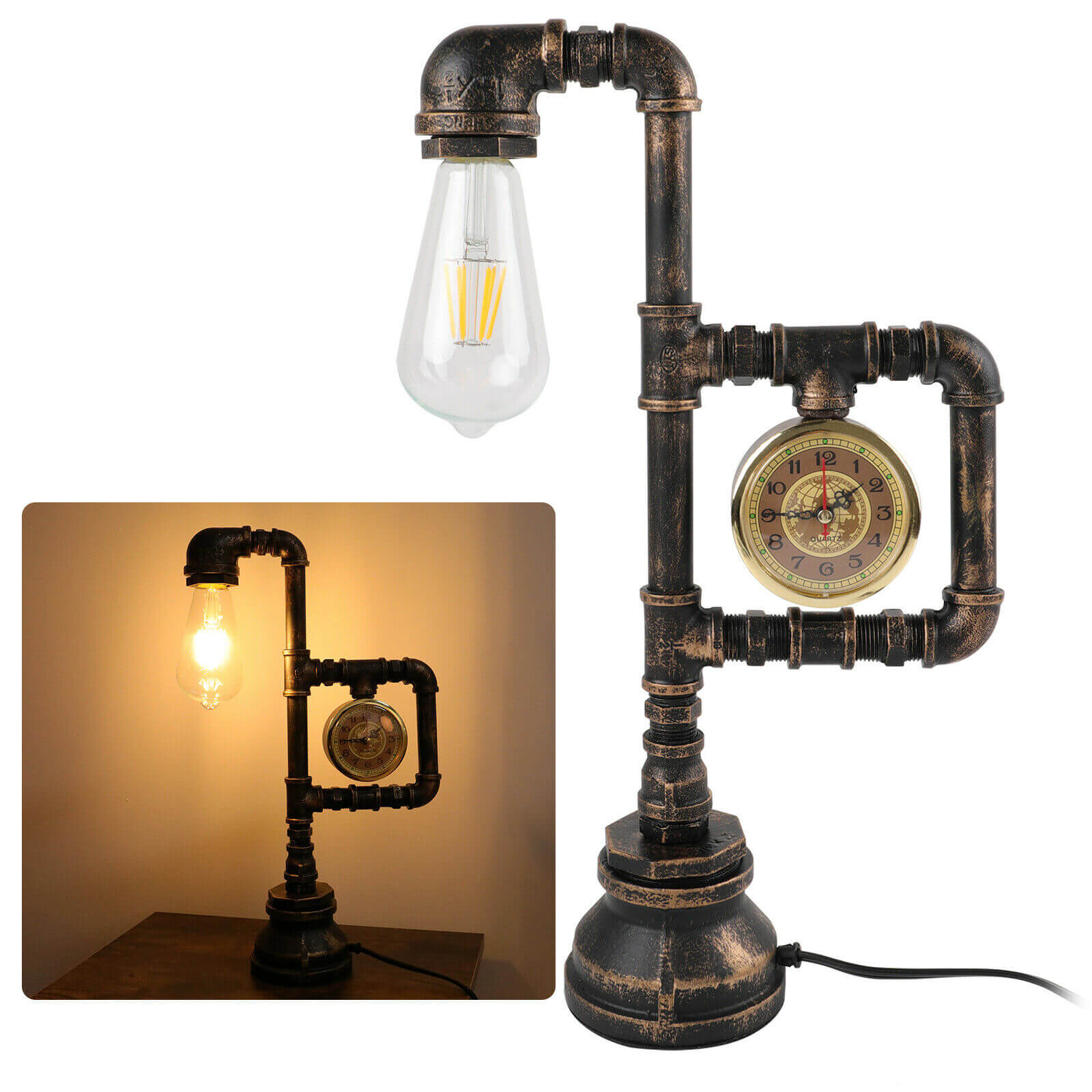 Steampunk Industrial Table Lamp