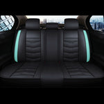Green Rear Seat of Universal Car Leather Seat Covers, 5 Seats