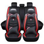 Red of Universal Car Leather Seat Covers, 5 Seats