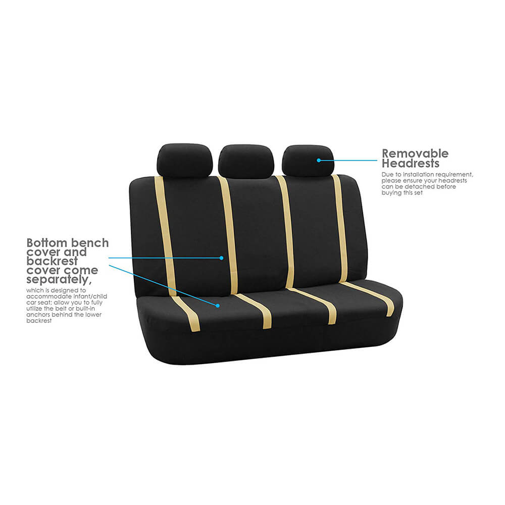 display of Cloth Seat Covers for Cars, 9Pcs