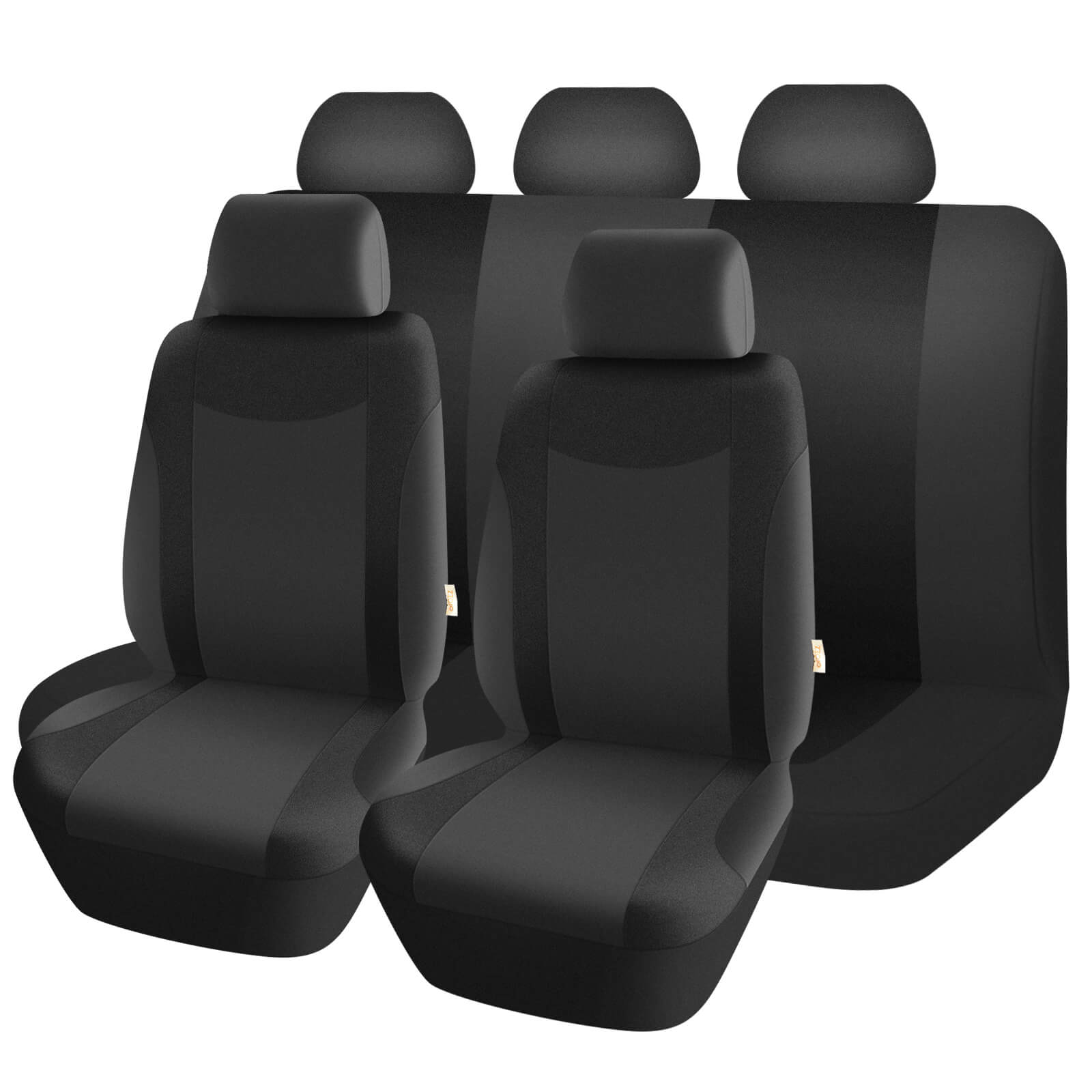 black Universal Cloth Car Seat Covers