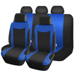 blue Universal Cloth Car Seat Covers
