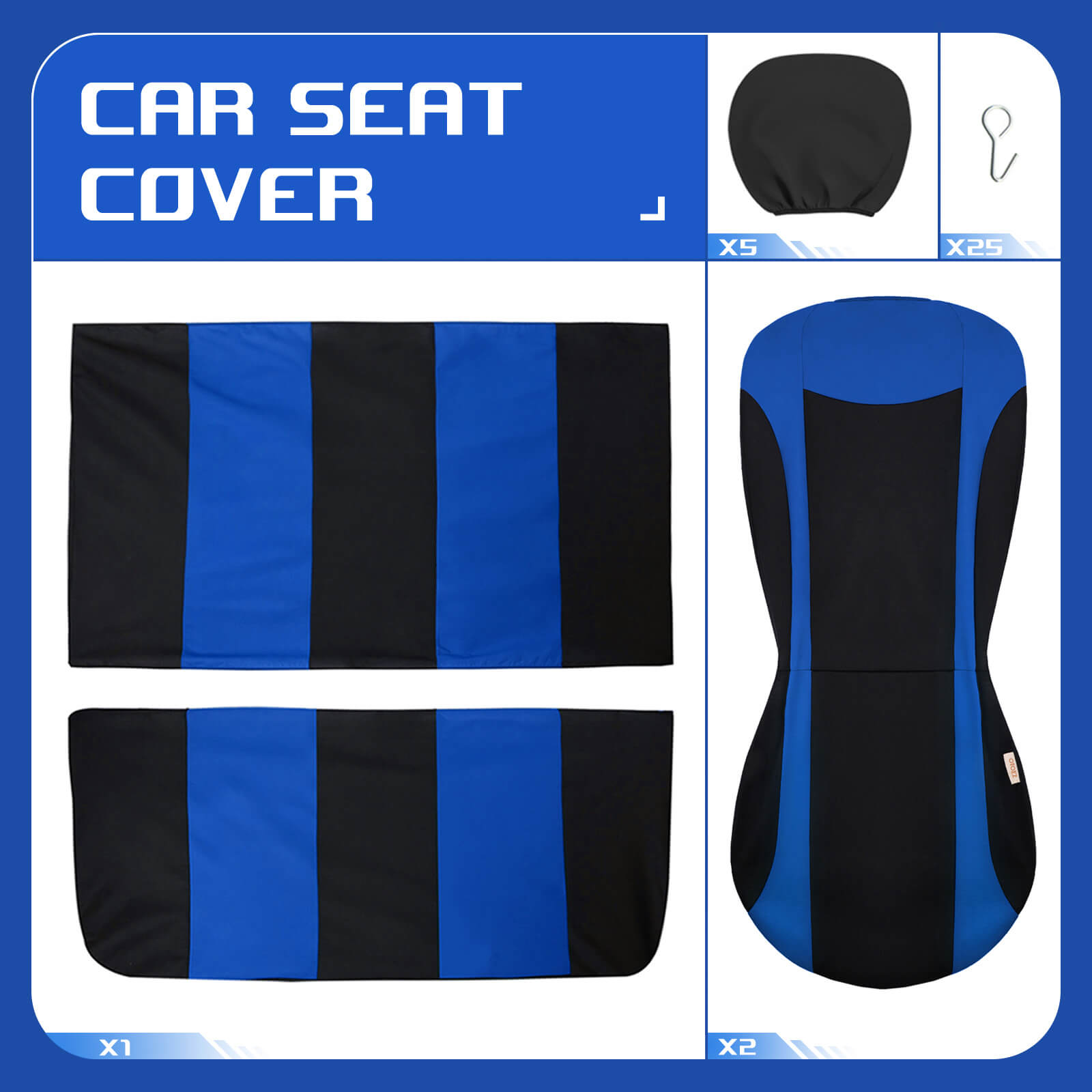 package of Universal Cloth Car Seat Covers