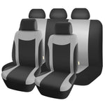 gray Universal Cloth Car Seat Covers