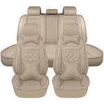 beige of Universal Full Surrounded Leather Car Seat Covers