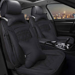 Black Display of Universal Full Surrounded Leather Car Seat Covers