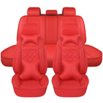 Red of Universal Full Surrounded Leather Car Seat Covers