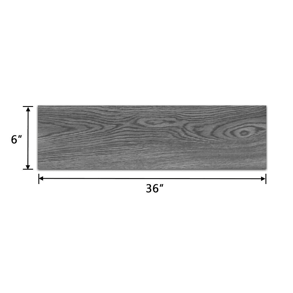 Size of Gray 36Pcs 54 sq.ft Vinyl Plank Flooring Self Adhesive Peel Stick