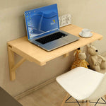 Wall Mounted Floating Wood Table Computer Desk