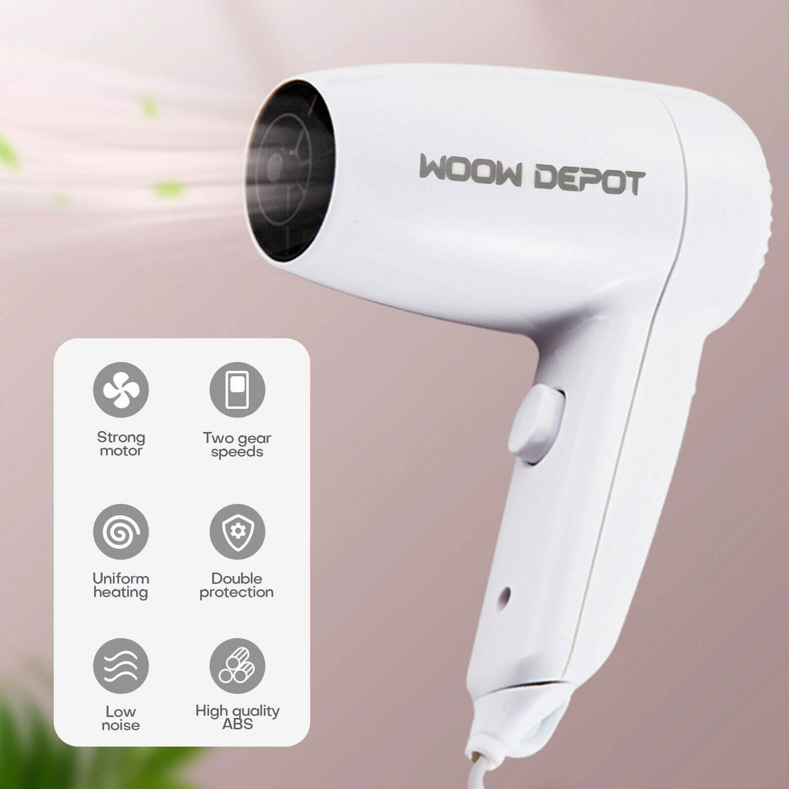 Wall Mounted Hairdryer display