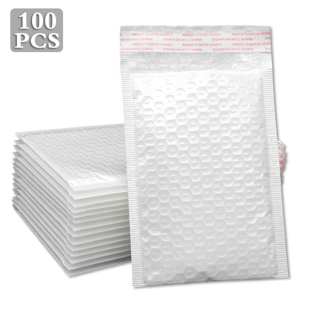 White Poly Bubble Mailers - BCBMALL
