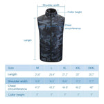 Size of Winter Heated Vest Electric USB Jacket