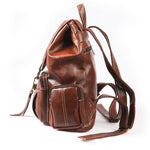 Side of Women Girl Leather Backpack School Travel Shoulder Satchel