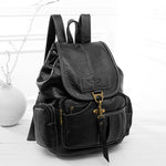Durable Women Girl Leather Backpack School Travel Shoulder Satchel