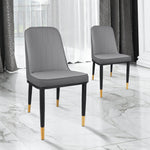 Gray dining chair