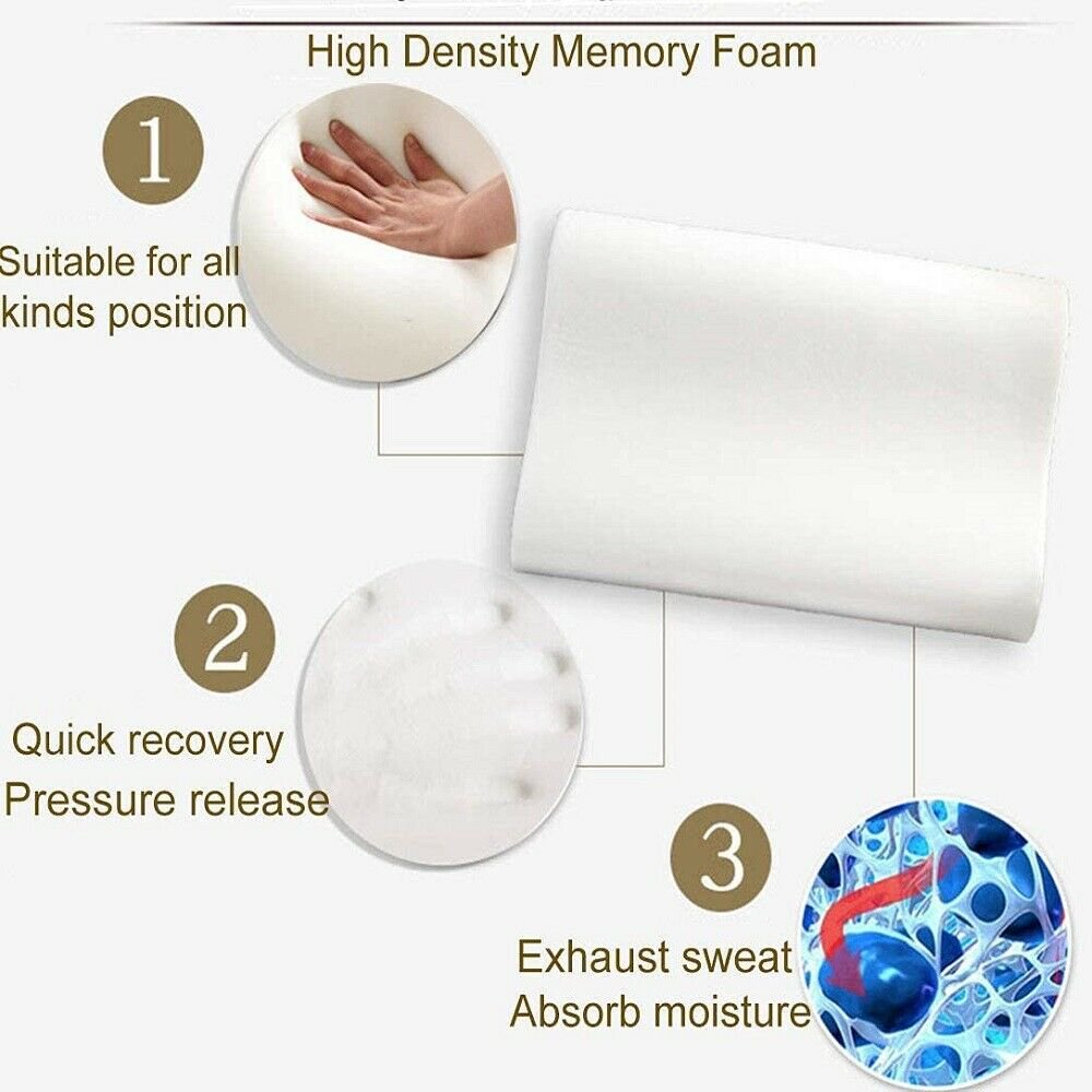 Memory Foam Pillow Orthopedic Neck Support-5