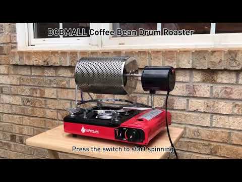 Stainless Steel Home Coffee Bean Drum Roaster Machine | BCBMALL